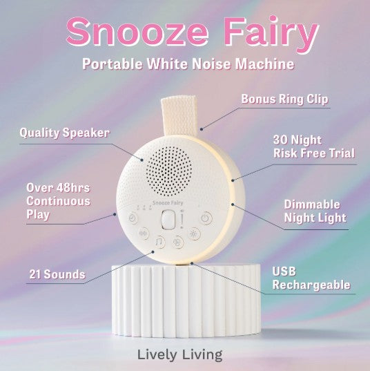 Lively Living Snooze Fairy Portable White Noise Machine