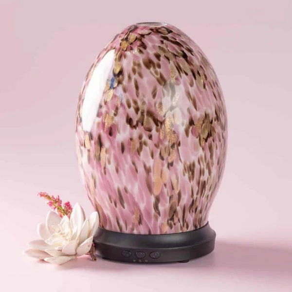 Lively Living Aroma Jewel Glass Diffuser - Pink/brown