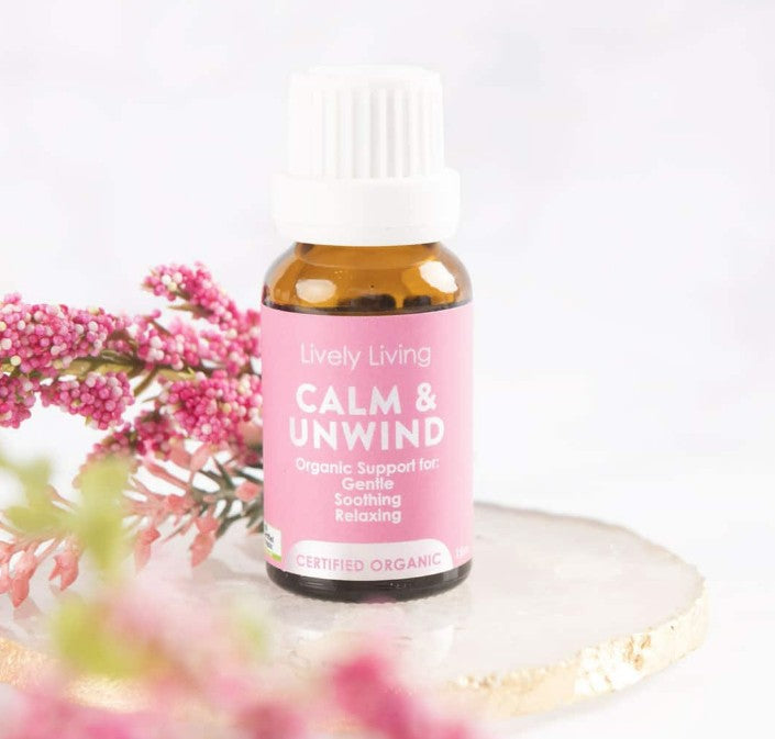Lively Living Calm & Unwind Certified Organic Essential Oil Blend 15ml