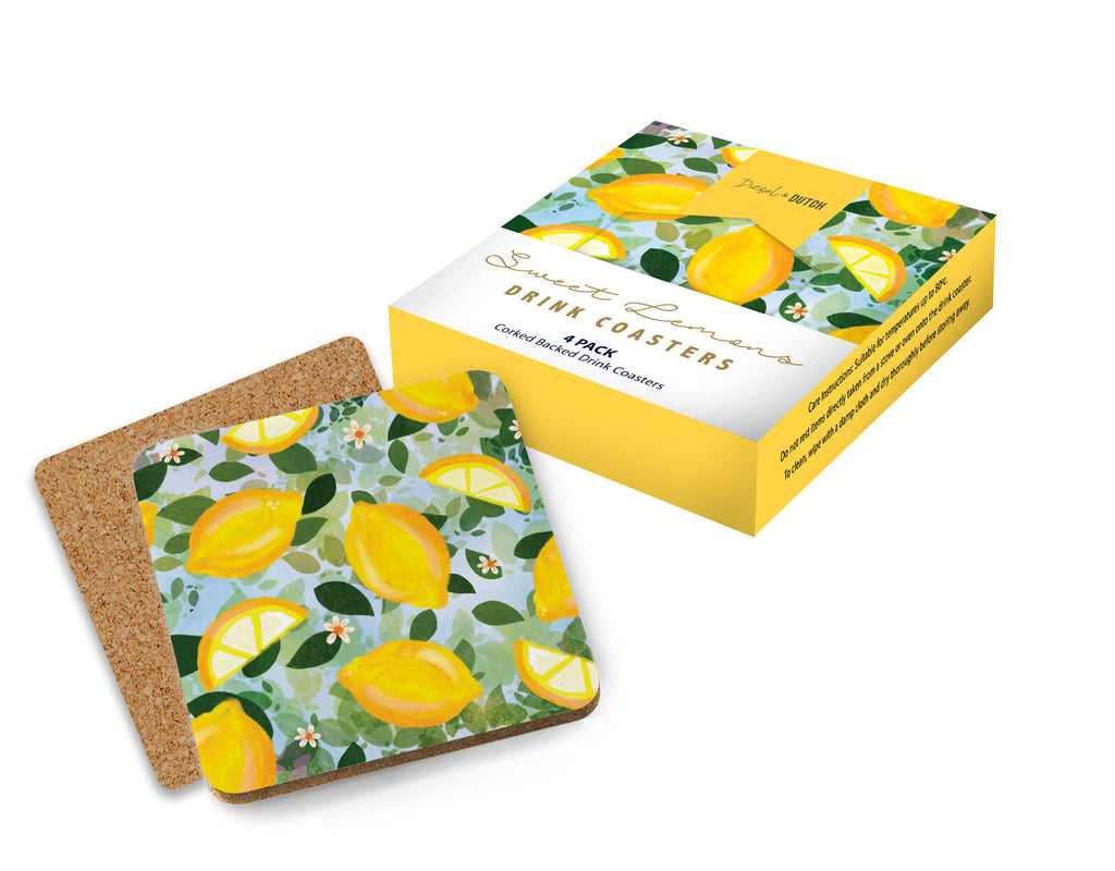 Diesel & Dutch Sweet Lemons Drink Coaster Set 4
