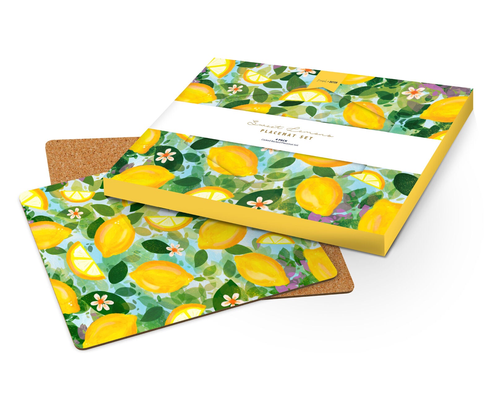 Diesel & Dutch Sweet Lemons Placemat Set 4