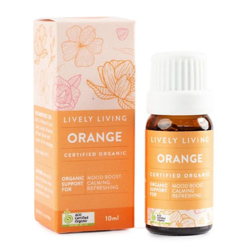 Lively Living Orange Organic Essential Oil 10ml