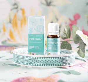 Lively Living - Peppermint Organic Essential Oil 10ml Boxed