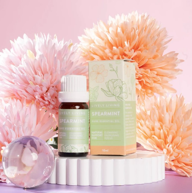 Lively Living Spearmint Pure Essential Oil 10ml