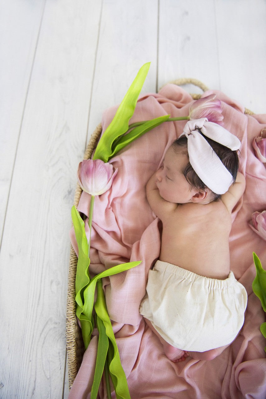 Snuggle Hunny Musk Pink Organic Muslin Wrap