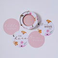 Snuggle Hunny Poppy & Musk Pink Reversible Milestone Cards