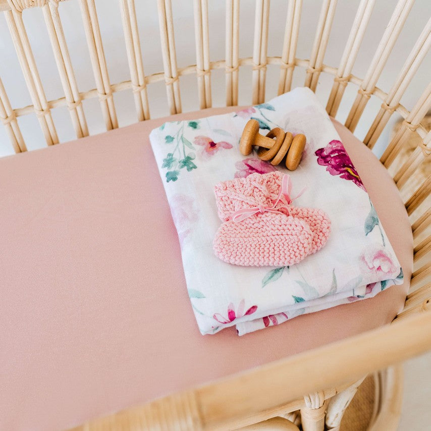 Snuggle Hunny Lullaby Pink Bassinet Sheet/change Pad Cover