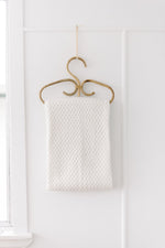 Load image into Gallery viewer, Snuggle Hunny White Diamond Knit Baby Blanket
