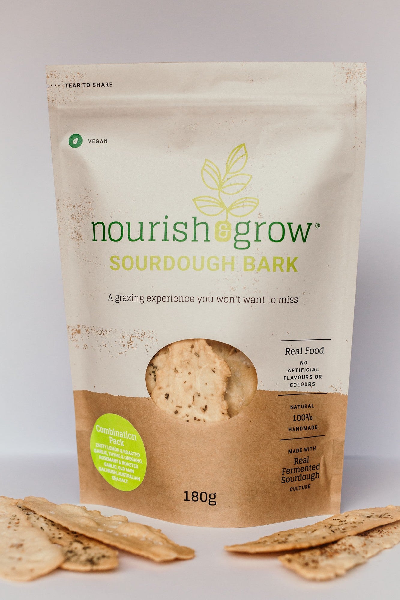 Nourish & Grow Sourdough Bark