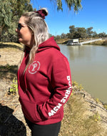 Load image into Gallery viewer, Back O Bourke Hoodies Maroon
