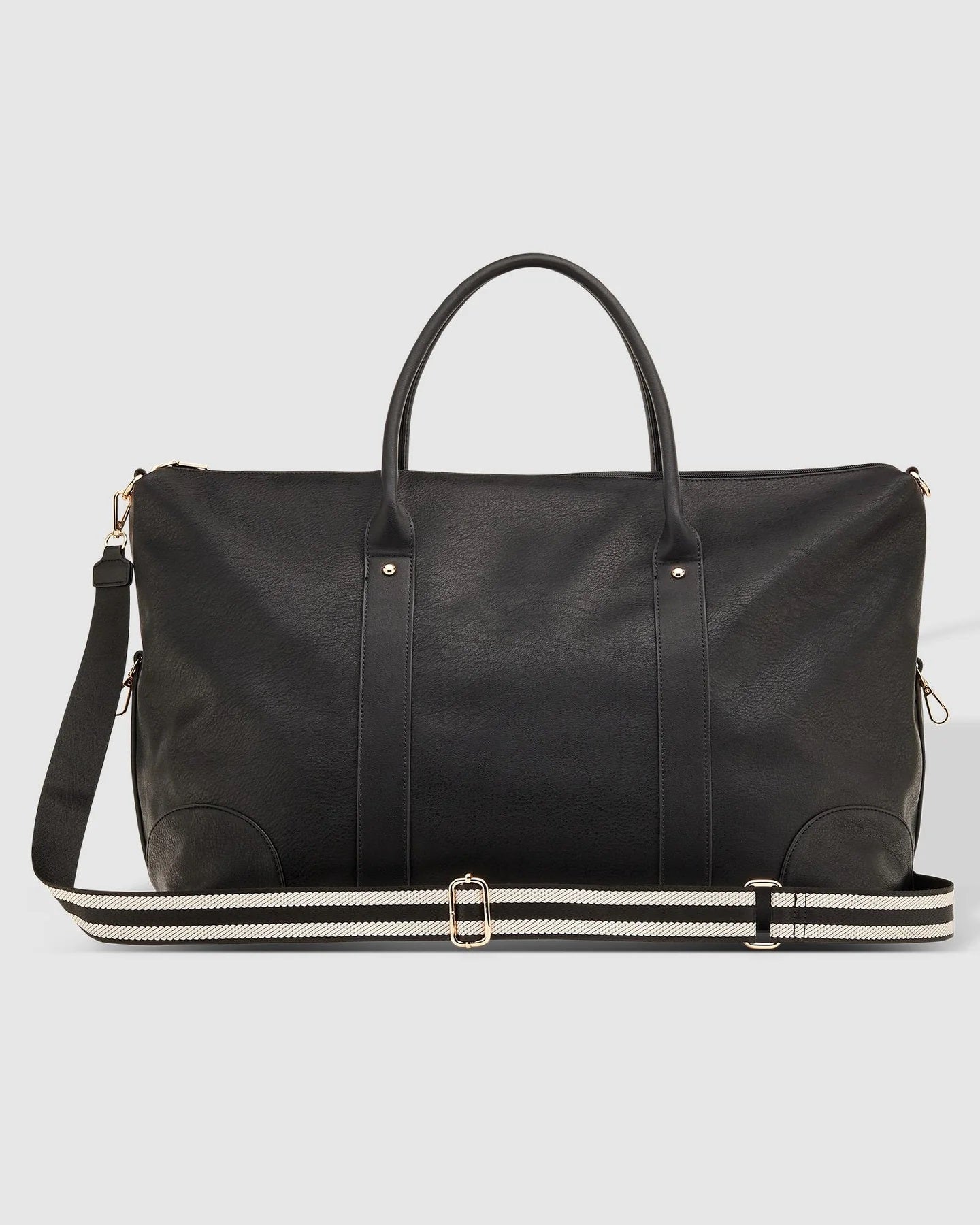 Louenhide Alexis Weekender Travel Bag Black Stripe Strap