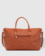 Load image into Gallery viewer, Louenhide Alexis Weekender Travel Bag Tan Stripe Strap
