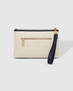 Load image into Gallery viewer, Louenhide Mimi Canvas Clutch Cream/sky Blue
