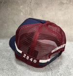 Load image into Gallery viewer, Trucker Cap Bourke Nsw - Navy/maroon Embroidered Logo
