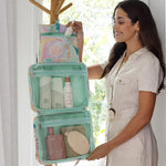 Load image into Gallery viewer, Mindful Marlo Hanging Toiletry Bag - Haven
