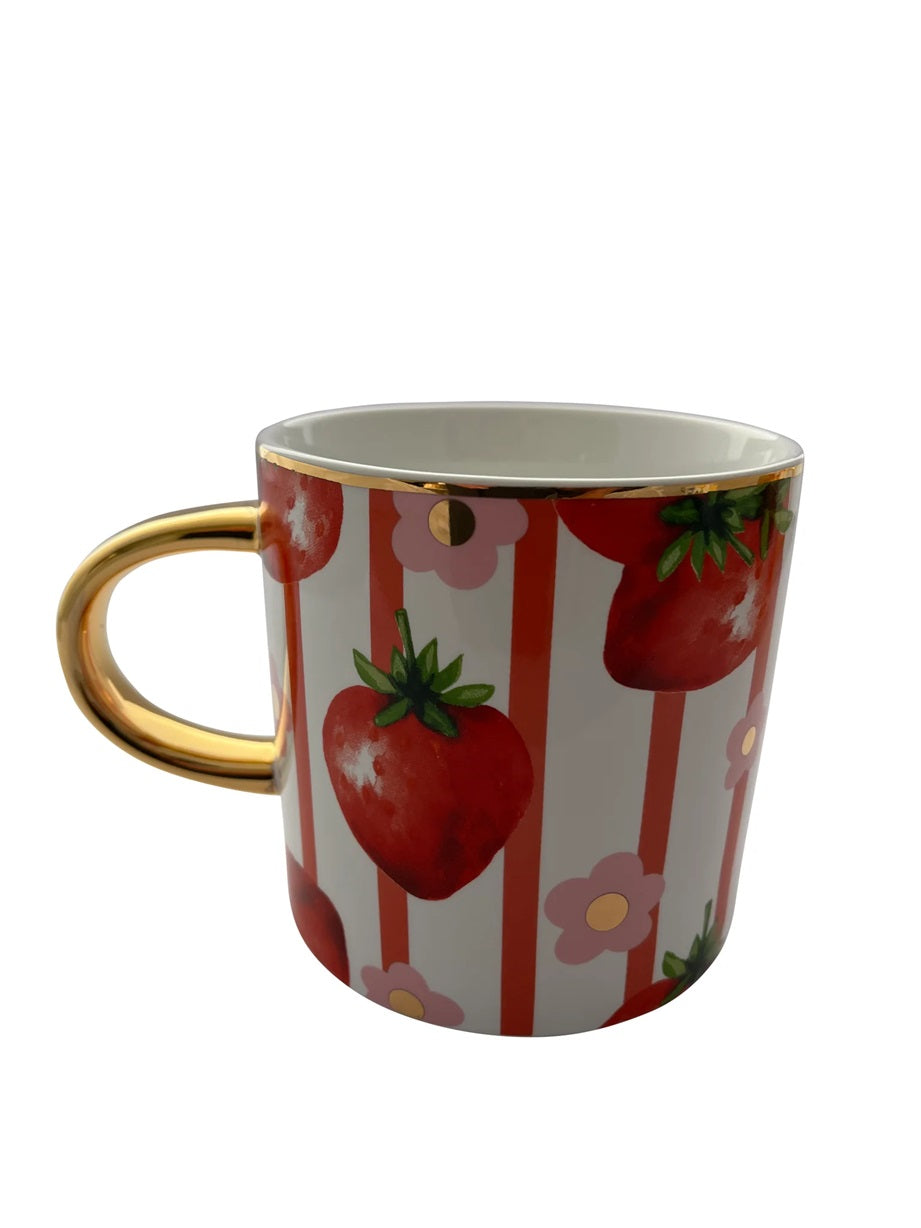 Carla Dinnage Frutti Bloom Strawberry Mug