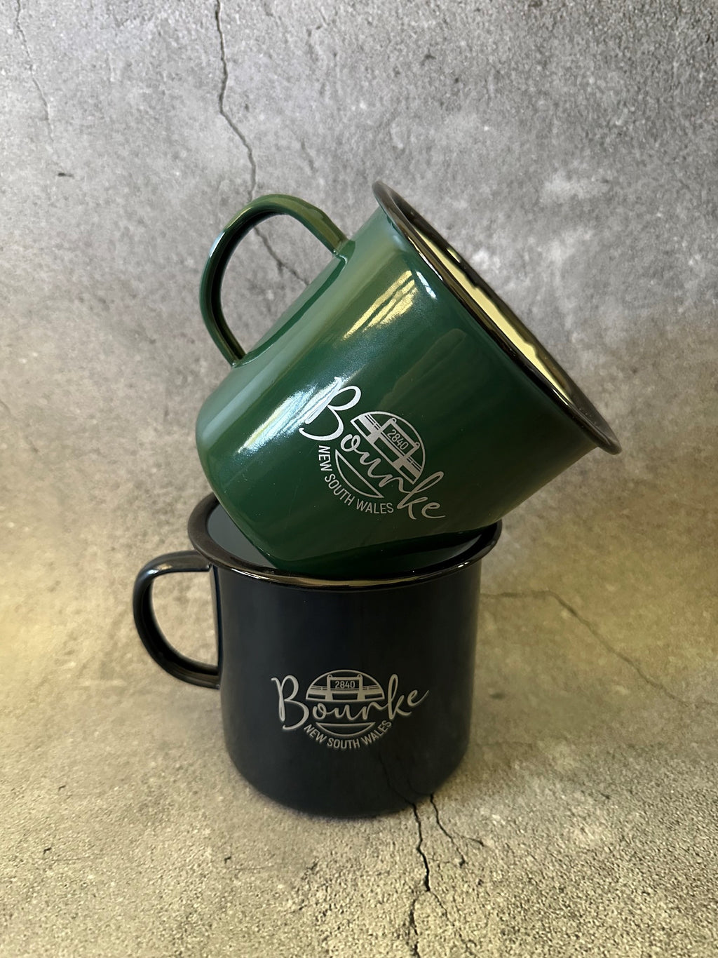 Bourke Enamel Mug 10cm [clr:green]