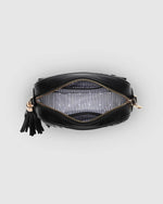 Load image into Gallery viewer, Louenhide Jacinta Woven Crossbody Bag Black
