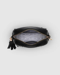 Louenhide Jacinta Woven Crossbody Bag Black