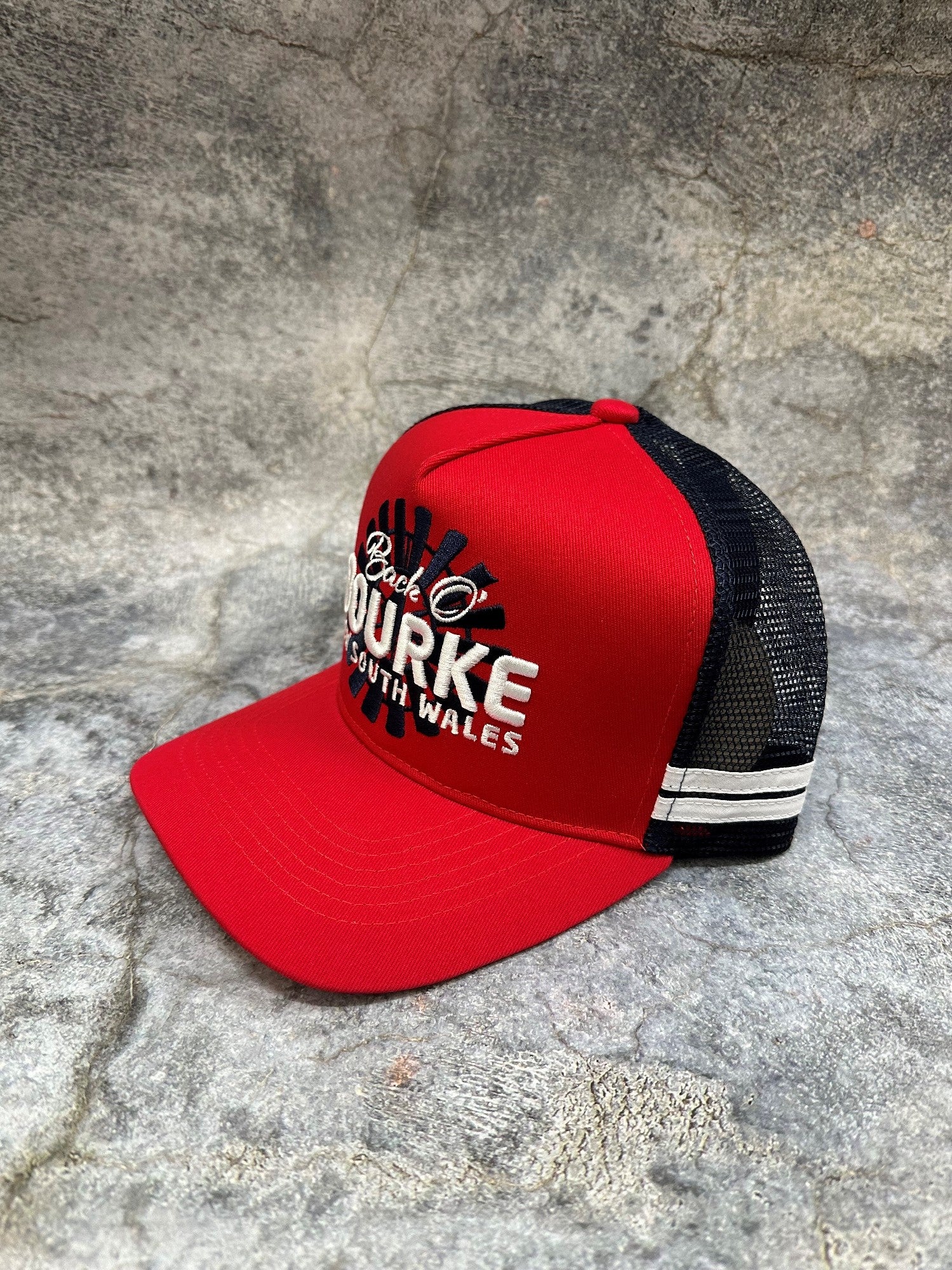 Trucker Cap Bourke Nsw - Red/navy