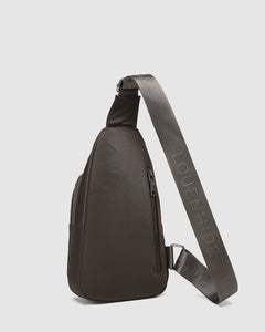 Louenhide Boyd Nylon Sling Bag Chocolate