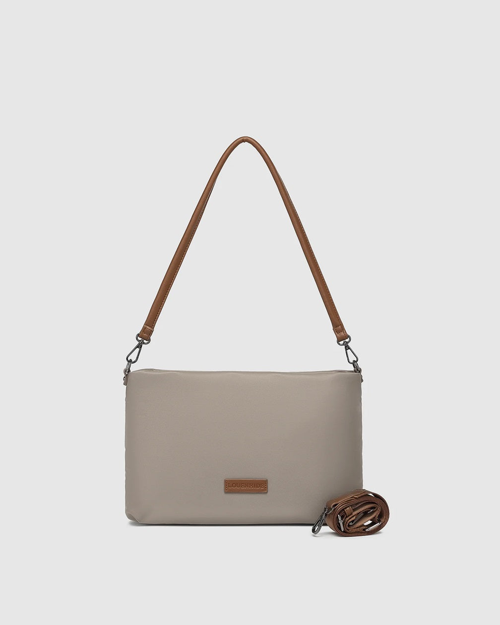 Louenhide Jordan Nylon Crossbody Bag Coffee