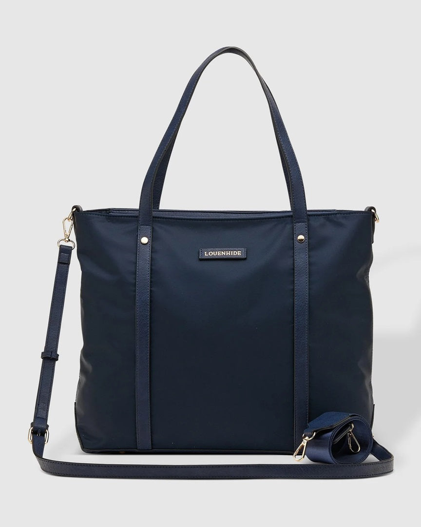 Louenhide Nora Nylon Tote Bag Navy