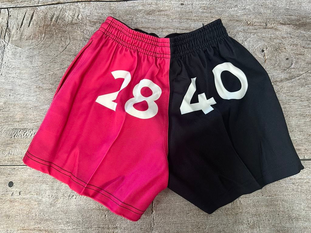 Bourke Rugby Shorts Kids - Splashe & Pies Pink [sz:2]