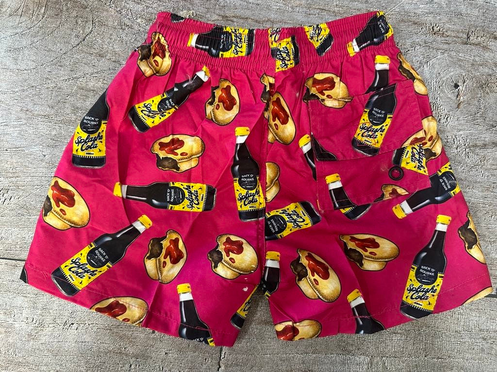 Bourke Swim Shorts Kids - Splashe & Pies Pink [sz:2]