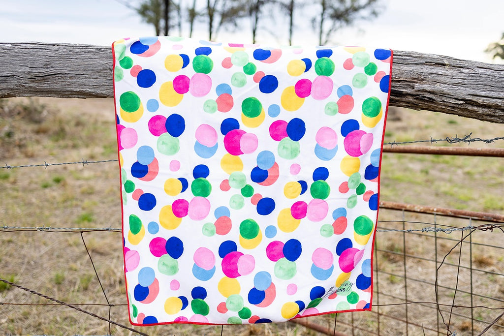 Bec Fing Designs Microfibre Towel - Confetti