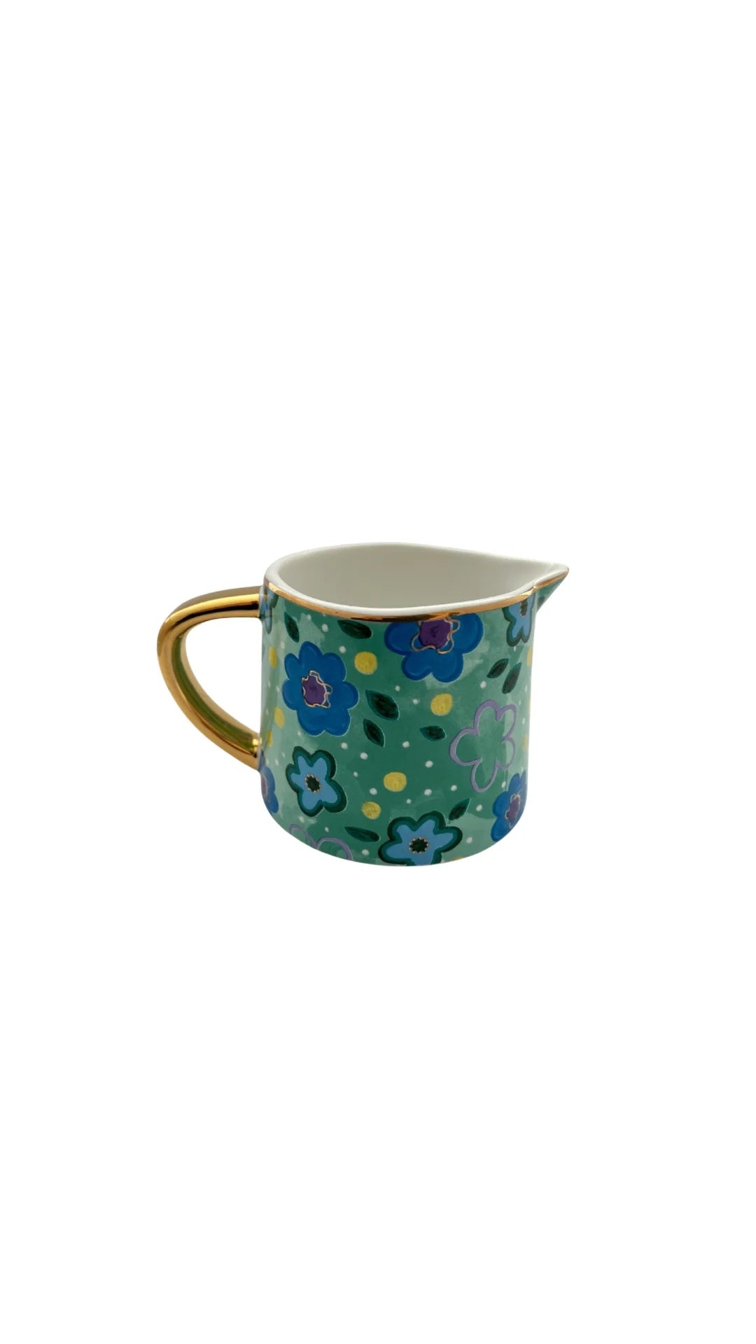 Carla Dinnage Foxy Flower Green Mini Jug
