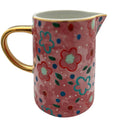 Carla Dinnage Foxy Flower Pink Jug