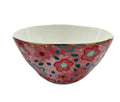Carla Dinnage Foxy Flower Pink Pasta Bowl Set 4