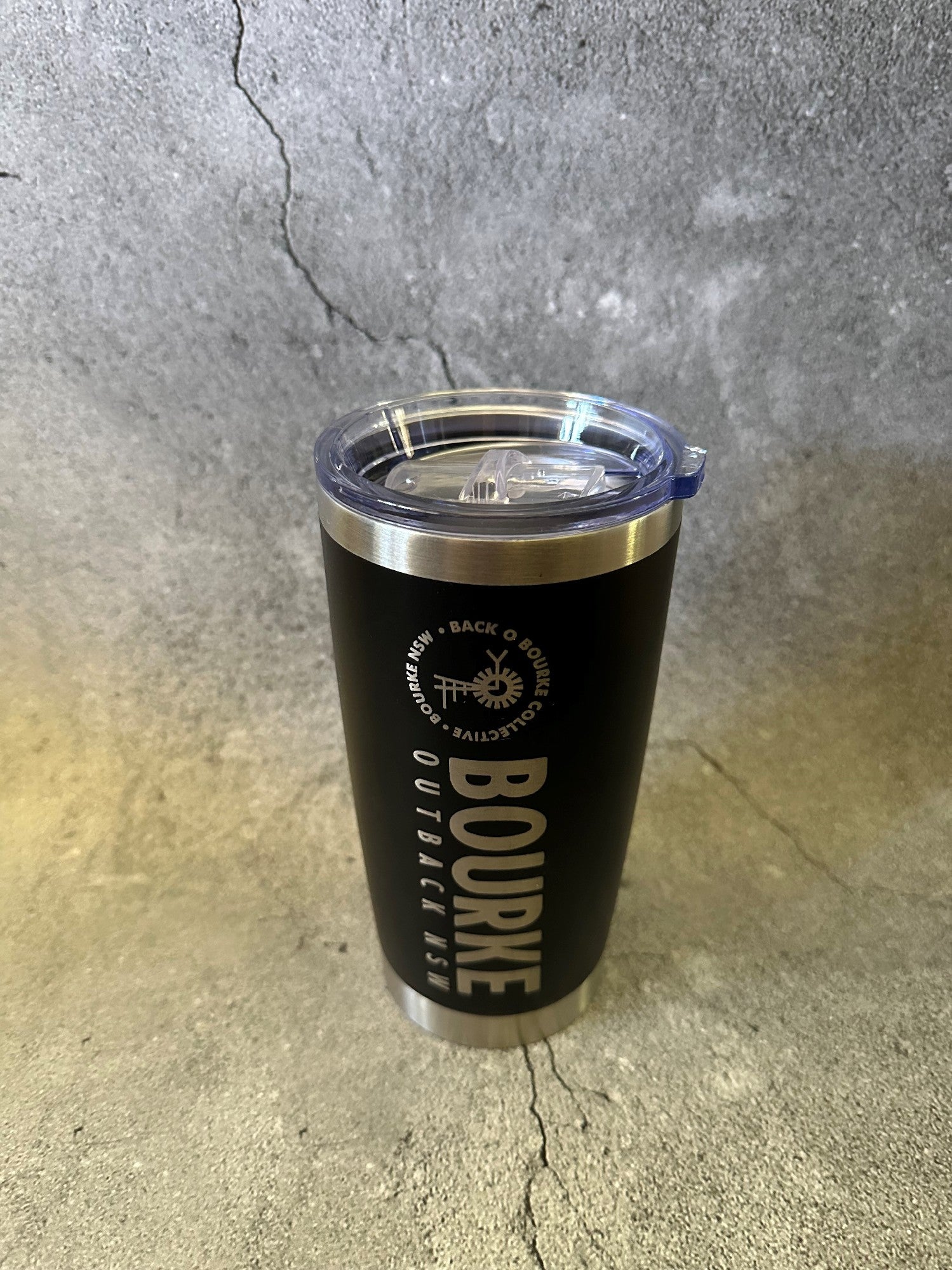Bourke Coffee Sipper 600ml Conical S/steel [clr:black]