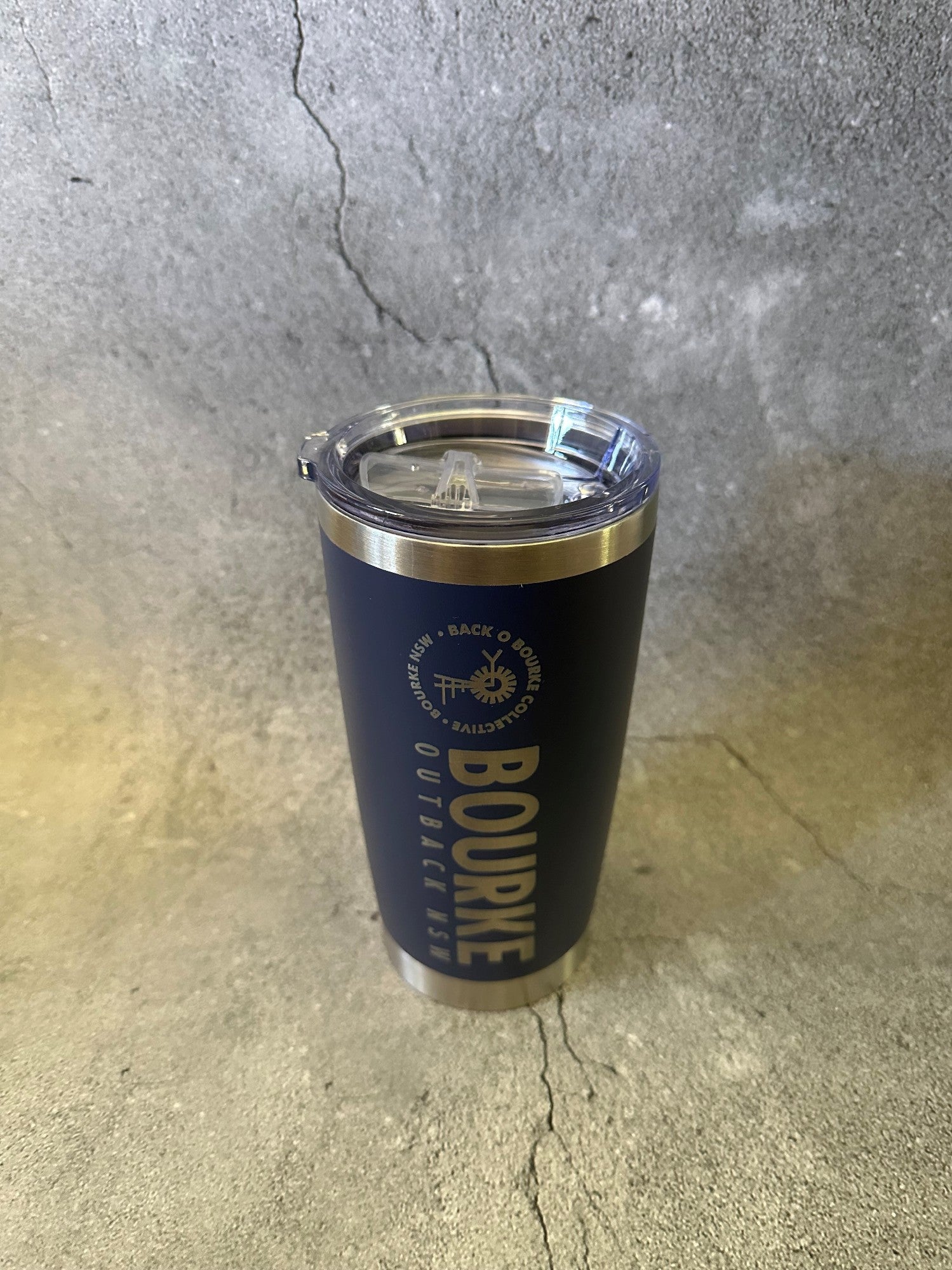 Bourke Coffee Sipper 600ml Conical S/steel [clr:navy]