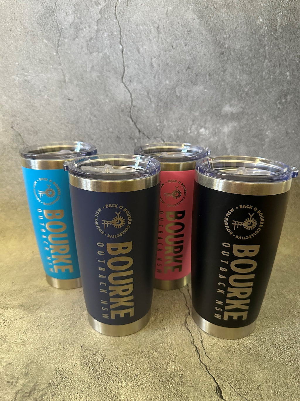 Bourke Coffee Sipper 600ml Conical S/steel [clr:aqua]