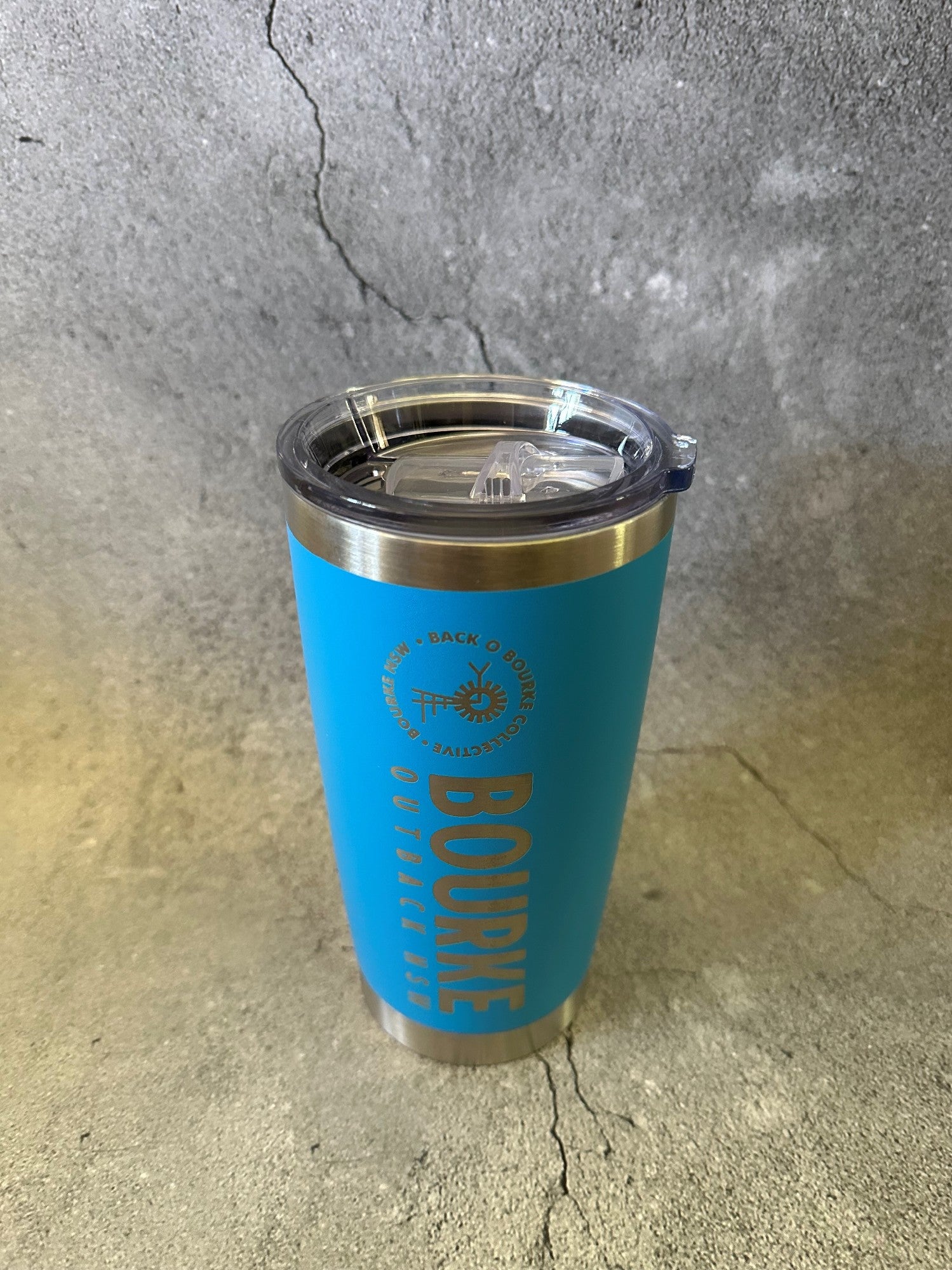 Bourke Coffee Sipper 600ml Conical S/steel [clr:aqua]