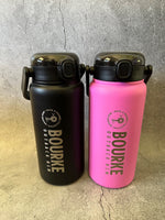 Load image into Gallery viewer, Bourke Guzzle Bottle With Straw 1.25 Litre S/steel [clr:black]

