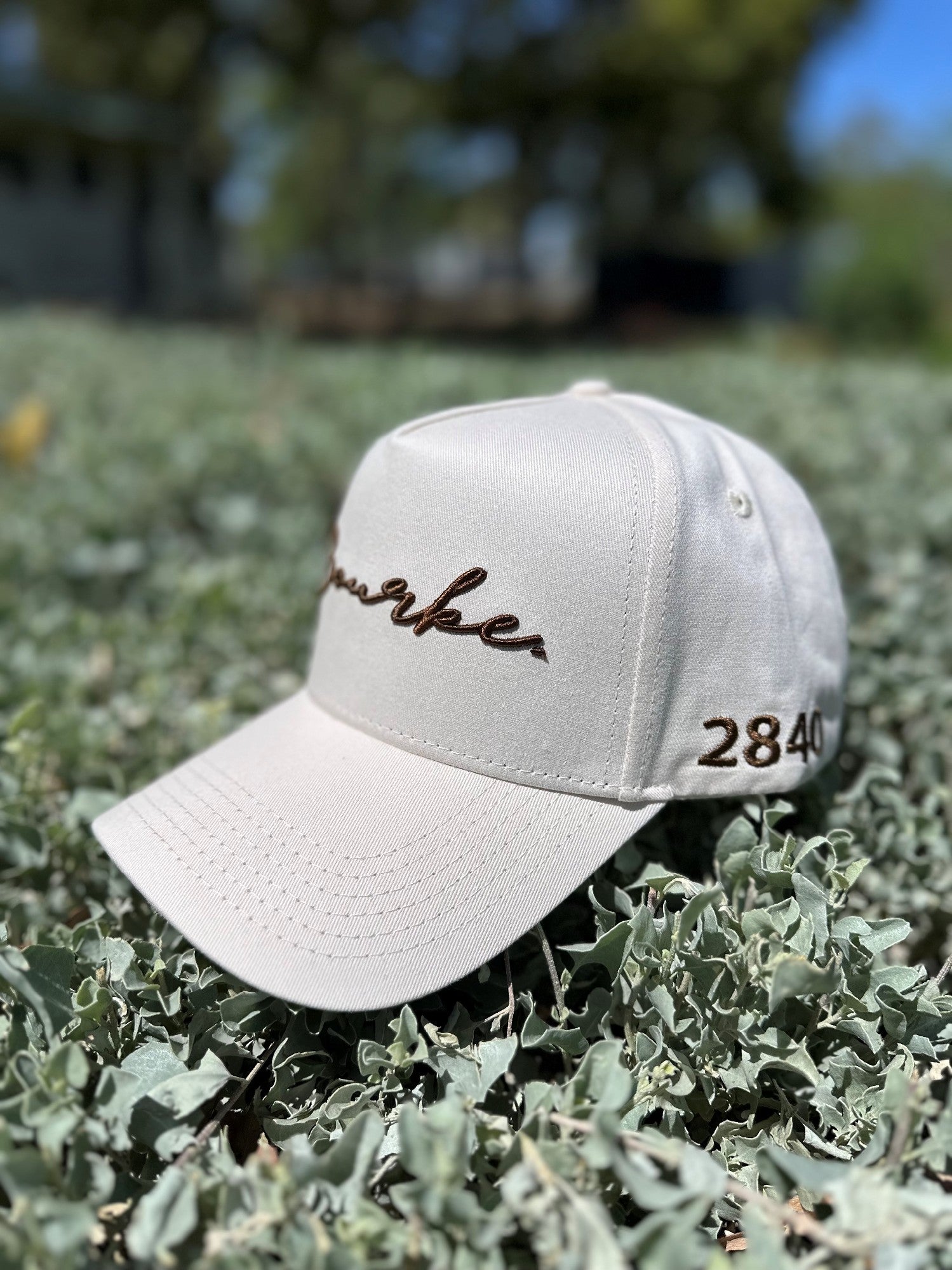 Bourke Cap - Cream & Brown