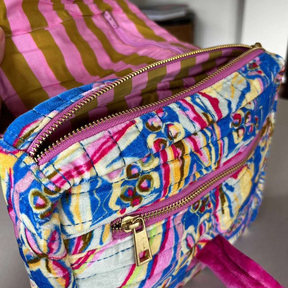 Loco Living Bloom Velvet Toiletry Cosi Bag