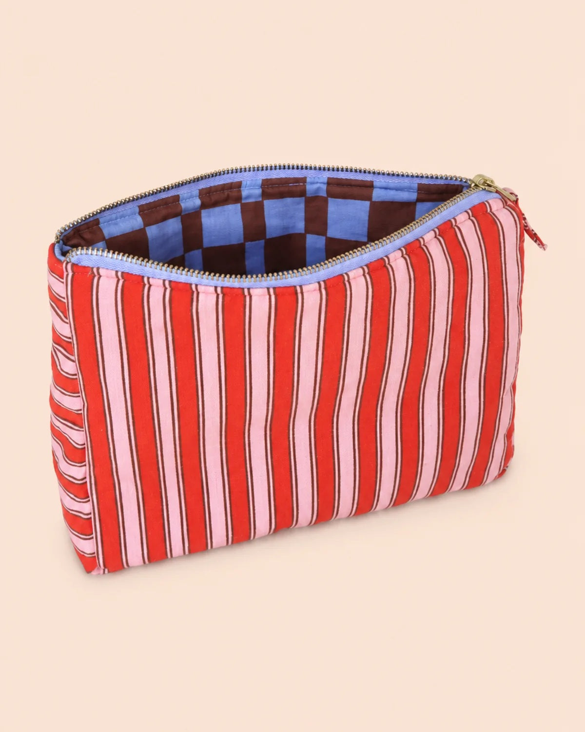 Loco Living Cherry Stripe Linen Cosmetic Body Bag