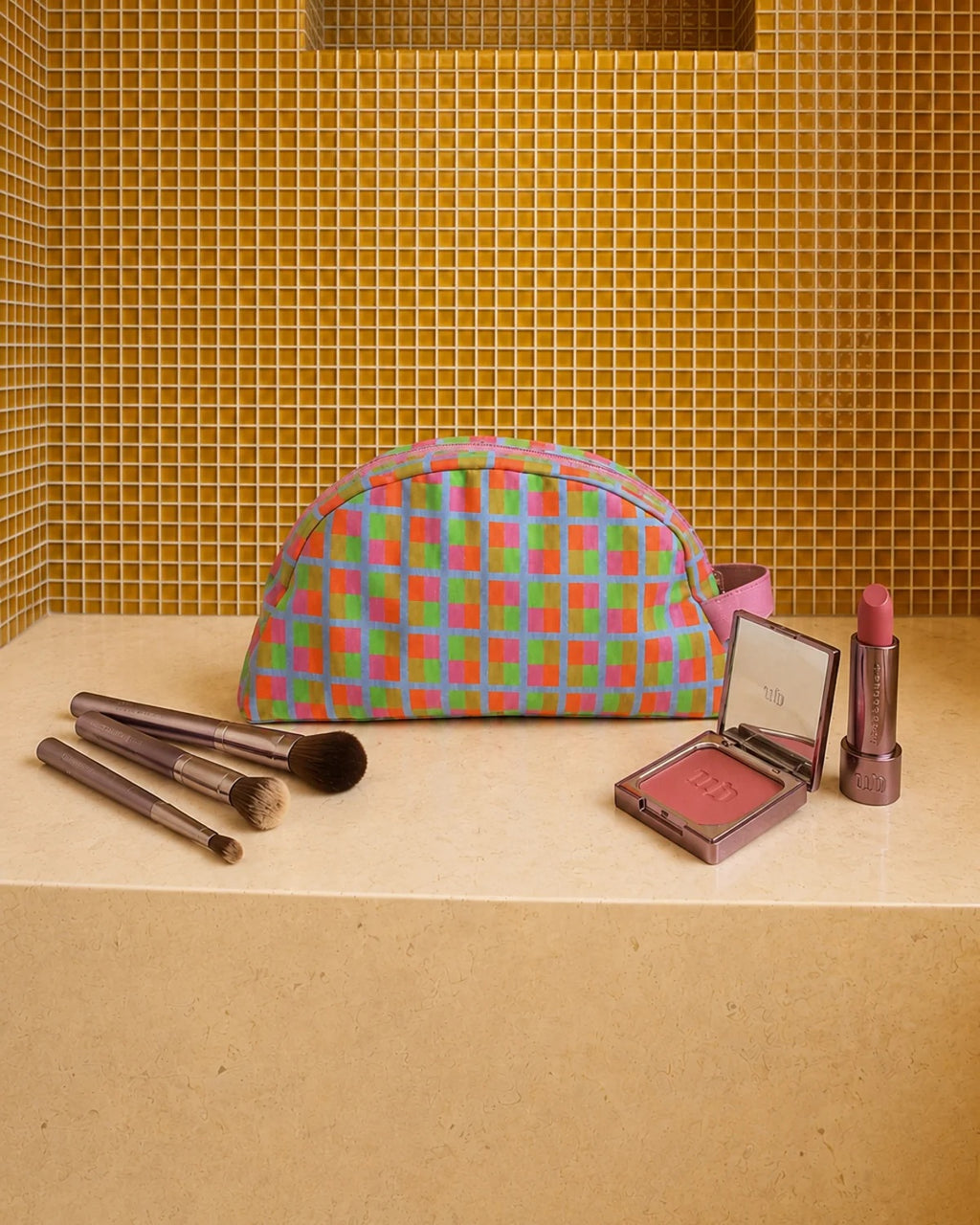 Loco Living Confetti Linen Cosmetic Bath Bag
