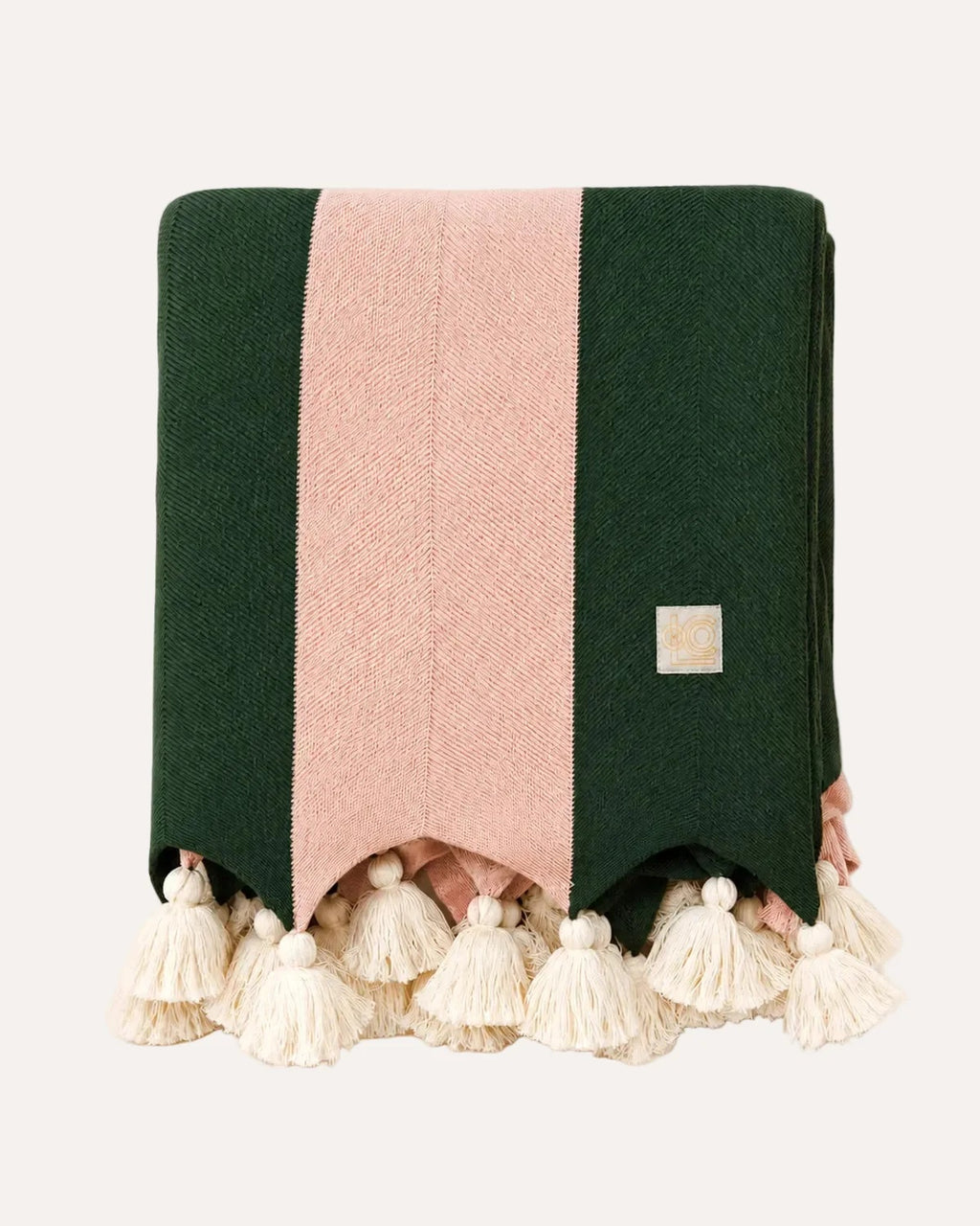 Loco Living Club Stripe Tassel Throw Blanket