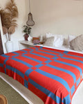 Loco Living Koi Geometric Knit Throw Blanket
