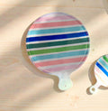 Carla Dinnage Large Hand Painted Stripe Charcuterie Board