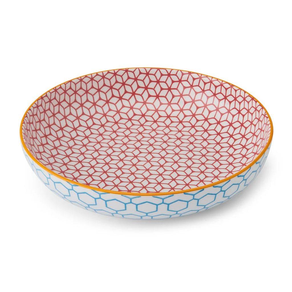 Mikasa Coupe Bowl 21cm Geometric Blue