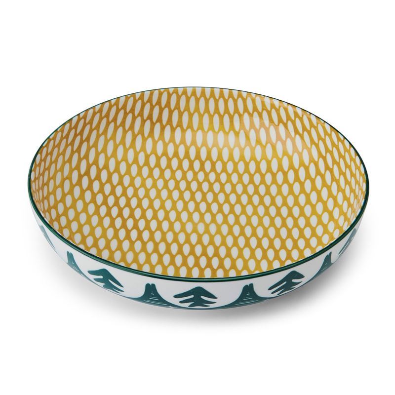 Mikasa Coupe Bowl 21cm Green Leaf