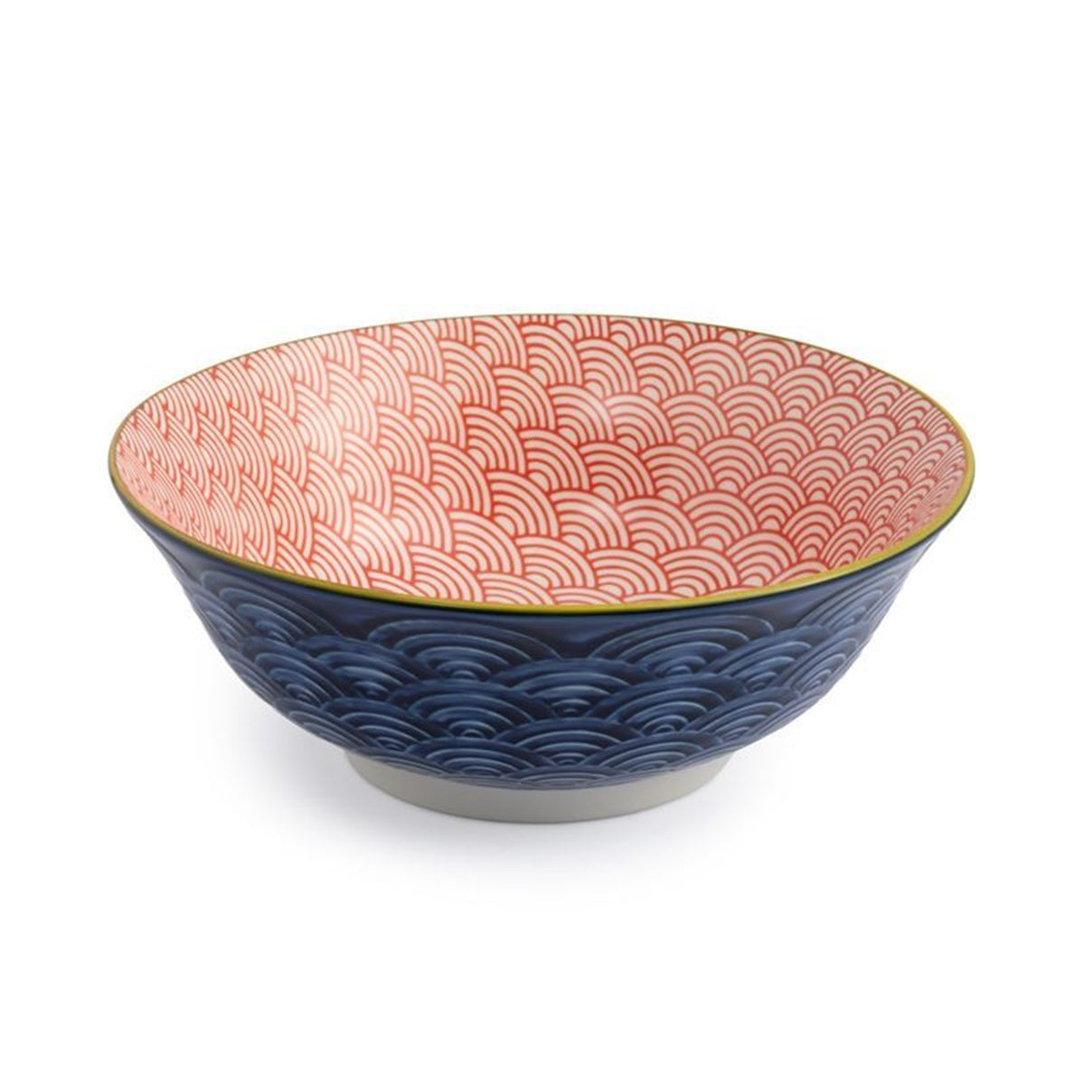 Mikasa Ramen Bowl 21cm  Blue Red Arc