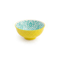 Mikasa Nibble Bowl 12cm Yellow And Blue Geometric