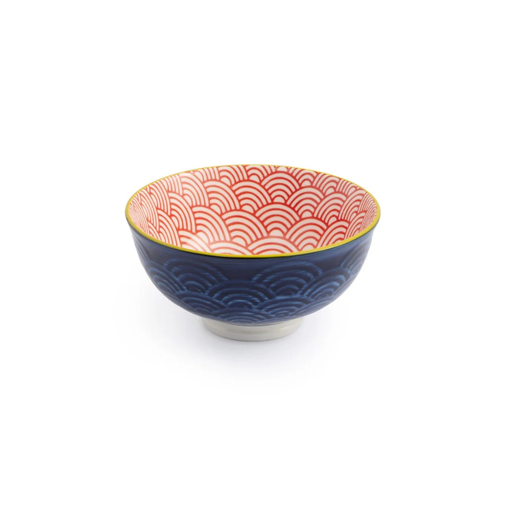 Mikasa Nibble Bowl 12cm Blue Red Arc
